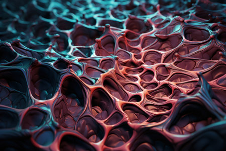 Alluring visual symphony unfolds in abstract composition, showcasing intricate pattern texture dance. Dynamic shapes vibrant colors create mesmerizing backdrop that adds touch of modern eleganceの素材