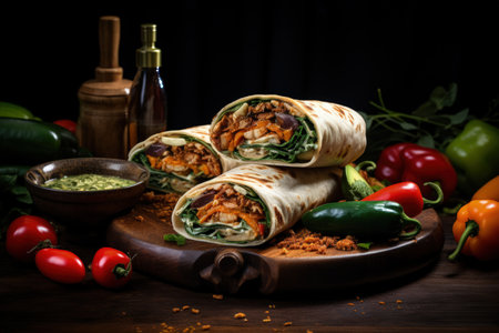 Nourishing greens: goodness of veggie food, fruit, and vegetables in a vibrant culinary symphony, a plant-powered feast for health and vitality, embracing the abundance of nature's bountyの素材