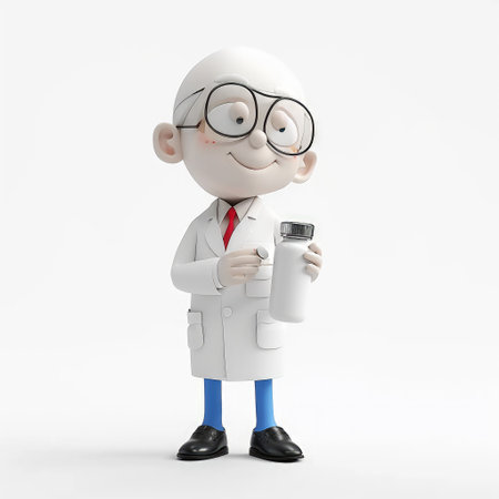 Virtual healing: a 3d character doctor in digital healthcare, combining expertise, compassion, and innovative medical solutions for a virtual and interactive approach to well-beingの素材