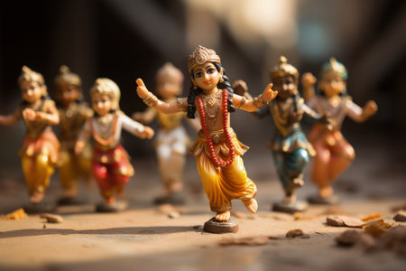 Krishna religion depth and spirituality of krishna's religion: a journey into the world of hinduism, devotion, and the divine lord's influence on faith and cultureの素材