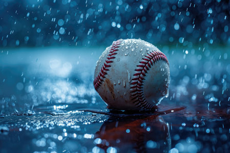 Baseball ball: the quintessential sphere of America's pastime, embodying the excitement, competition, and timeless joy of the game, from pitches and hits to catches and home runs on the diamond.の素材