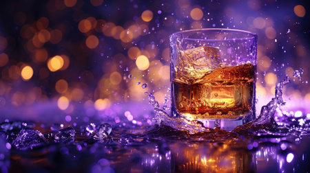 Whiskey Scotch Brandy Alcoholic beverage, relaxation and recreation, luxury elegance rich tapestry of flavors, crafting an intoxicating elixir.の素材