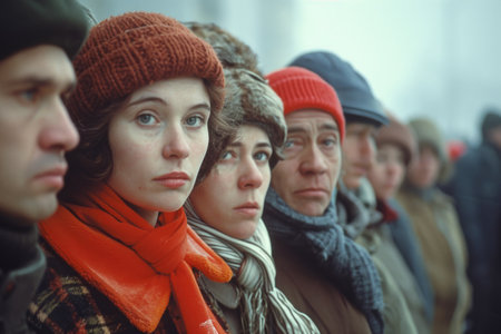 Ussr people 1980s: everyday lives, culture, and societal dynamics of Soviet russia citizens during a pivotal historical era marked by political shifts, cultural trendsの素材
