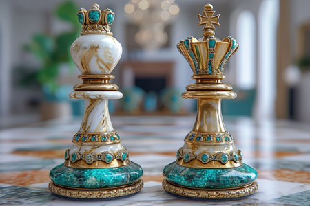Creative chess: captivating journey through imaginative compositions, artistic arrangements, strategic brilliance, exploring boundless realm where creativity converges with the timeless game of kingsの素材