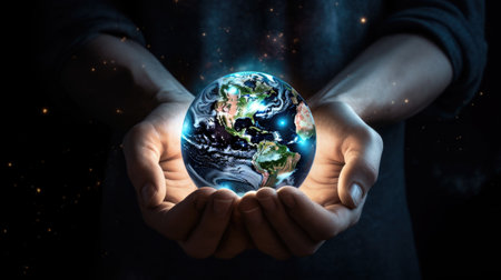 Earth hour: a global call to action for environmental awareness, unity, and energy conservation, symbolizing a collective commitment to a sustainable and eco-friendly future for our planetの素材
