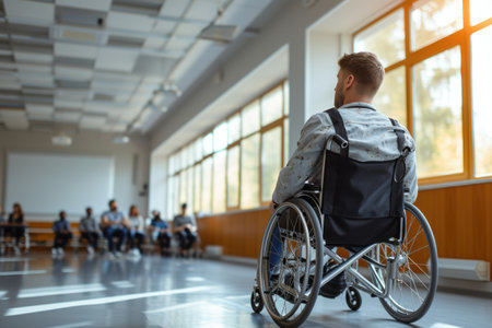 Empowering inclusion: inspiring showing differently abled individuals work, breaking barriers, demonstrating resilience, and contributing their skills to create an inclusive and diverse workplaceの素材