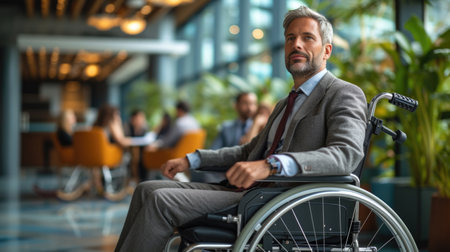 Empowering inclusion: inspiring showing differently abled individuals work, breaking barriers, demonstrating resilience, and contributing their skills to create an inclusive and diverse workplaceの素材