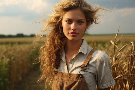 The hearty soul of the village: a portrait of a profound person who radiates the warmth and authenticity of village life in exquisite images. Rural lookの素材