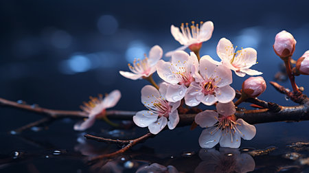 Celebrating nature's ephemeral beauty: the enchanting allure of cherry blossoms in spring, a symphony of pink blooms heralding renewal, serenity, and the timeless grace of fleeting floral eleganceの素材