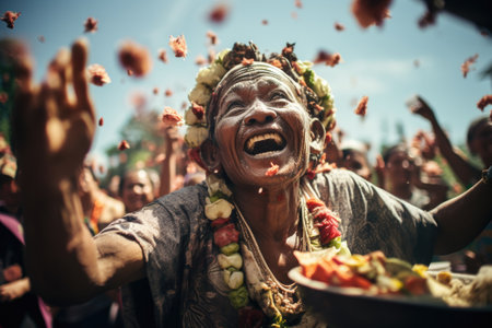 Indonesia Nyepi: an Indonesian cultural gem, a serene journey into tradition and spirituality, Indonesian celebrations lifestyle.の素材