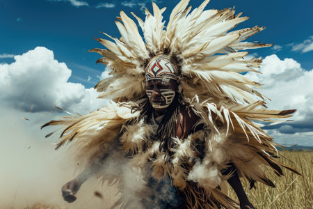 Natives aborigines: mesmerizing portrayal of indigenous cultures, traditions, heritage captured in evocative images, celebrating the richness of ancient rituals, diverse lifestyles, tribal communitiesの素材