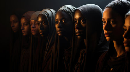 Confident woman. Celebrating women's history month: a tribute to enduring legacy of female empowerment, girl power, women empowerment, gender equality, feminism, journey of resilience and progress.の素材