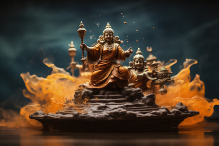 Krishna religion depth and spirituality of krishna's religion: a journey into the world of hinduism, devotion, and the divine lord's influence on faith and cultureの素材