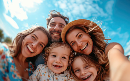 Celebrating families: an ode to love and connection on fathers day, mothers day, and parents day, capturing moments of joy, unity, and gratitude in the tapestry of family lifeの素材