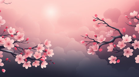 Celebrating nature's ephemeral beauty: the enchanting allure of cherry blossoms in spring, a symphony of pink blooms heralding renewal, serenity, and the timeless grace of fleeting floral eleganceの素材