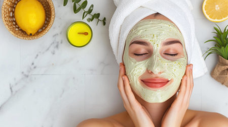 Cosmetology, spa bliss, skincare wonders, makeup mastery, facials delight, body care excellence, healthy aging secrets. banner, copy spaceの素材