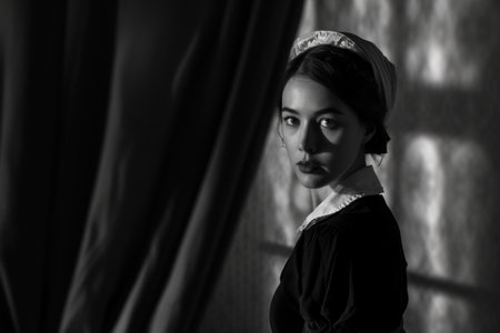 Celebrating labor day: powerful black and white image capturing the versatility of women at work, showing their strength, dedication, and contributions across diverse professions and industries.の素材