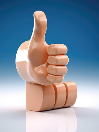 3d like, A sign of admiration and preference, expressions of liking and sympathy, Digital display of gratified emotionの素材