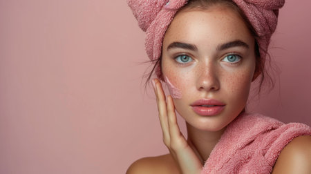 Aesthetic odyssey into self-care cosmetology, spa, skincare, makeup, facials, healthy aging , indulgence, , makeup artistry, facials, body care graceful journey into healthy aging, timeless beautyの素材