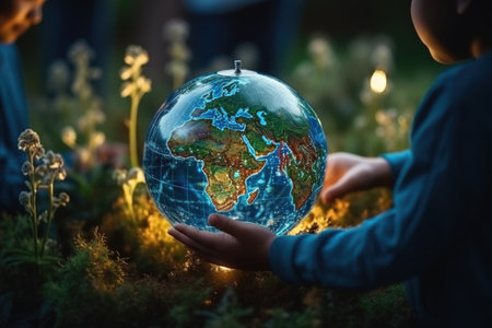 Earth hour: a global call to action for environmental awareness, unity, and energy conservation, symbolizing a collective commitment to a sustainable and eco-friendly future for our planetの素材