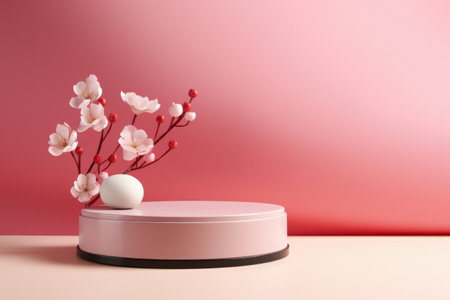 Celebrating women: a chic March 8 mockup with copy space frame, perfect for creating empowering designs, digital displays, heartfelt messages to honor International Women's Day in a stylish mannerの素材