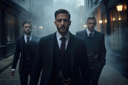Timeless elegance and modern flair: a curated guide to gentlemen's style, blending sophistication individuality in fashion, encapsulating the essence of sartorial refinement contemporary trendsの素材