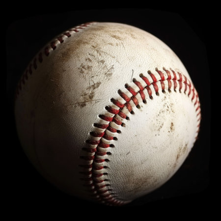 Baseball ball: the quintessential sphere of America's pastime, embodying the excitement, competition, and timeless joy of the game, from pitches and hits to catches and home runs on the diamond.の素材
