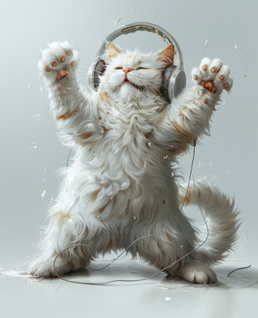 Whimsical wonder: delightful 3d animation brings to life a super cute baby kitten in an endearing and enchanting display of adorability and charm.の素材