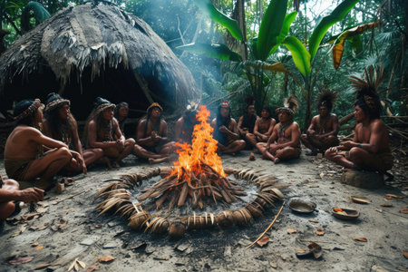 Maya an authentic visual into the rich tapestry of maya people's culture, showing the timeless authenticity of their traditions, craftsmanship, and vibrant way of lifeの素材