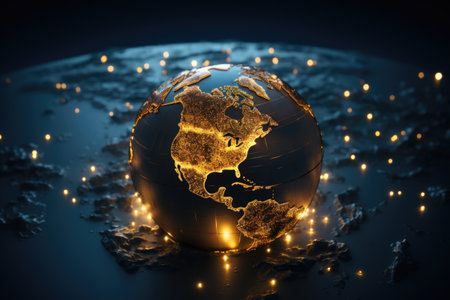 Earth hour: a global call to action for environmental awareness, unity, and energy conservation, symbolizing a collective commitment to a sustainable and eco-friendly future for our planetの素材