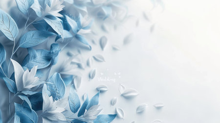 Romantic allure: captivating wedding invitation card adorned with text wedding, blending elegance and sentiment in beautiful design, perfect for announcing and inviting to joyous celebration of loveの素材