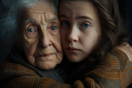 Navigating challenges with compassion: insightful portraying the world of Parkinsons, Alzheimers, and associated problems, emphasizing the importance of empathetic care and supportの素材