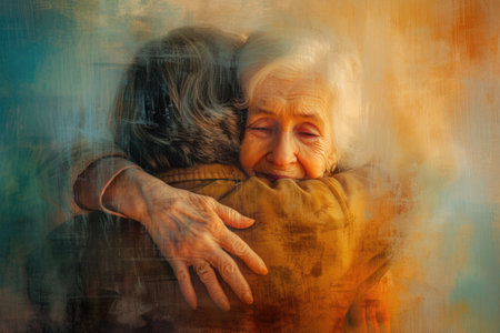 Navigating challenges with compassion: insightful portraying the world of Parkinsons, Alzheimers, and associated problems, emphasizing the importance of empathetic care and supportの素材