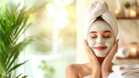 Cosmetology, spa bliss, skincare wonders, makeup mastery, facials delight, body care excellence, healthy aging secrets. banner, copy spaceの素材
