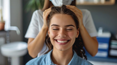 Chiropractic care, holistic approach to health and wellness, emphasizing spinal adjustments, therapeutic exercises, and lifestyle modifications for optimal well-being and pain reliefの素材