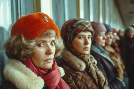 Ussr people 1980s: everyday lives, culture, and societal dynamics of Soviet russia citizens during a pivotal historical era marked by political shifts, cultural trendsの素材