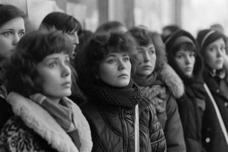 Ussr people 1980s: everyday lives, culture, and societal dynamics of Soviet russia citizens during a pivotal historical era marked by political shifts, cultural trendsの素材