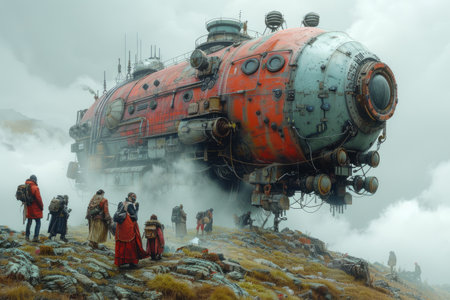 Creative realistic surrealism, imaginative, mind-bending art blending reality with the surreal, intrigue and wonder through unique visual concepts and innovative design.の素材