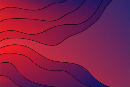 Background abstract illustration, colorful 3d paper art wallpaper designのイラスト素材