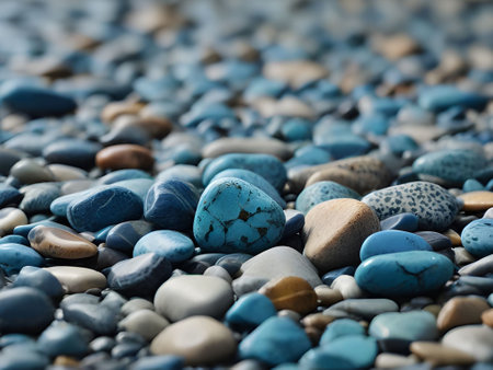 A captivating image of smooth sea pebbles, perfect for backgrounds, textures, or adding a touch of natural beauty to any design project.の素材