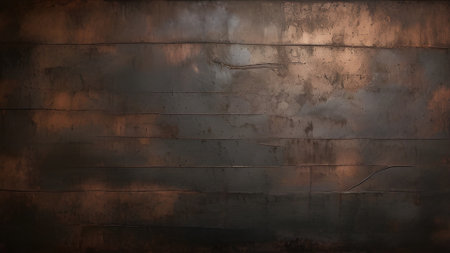 A dark wooden background with a rustic and vintage texture. Perfect for adding a touch of warmth and character to any design project or digital paper.の素材