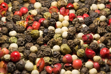 background from a mixture of peppers