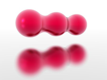 The three molding spheresの写真素材