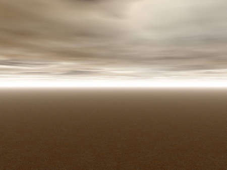 Illustration 3d: view of the desertの写真素材