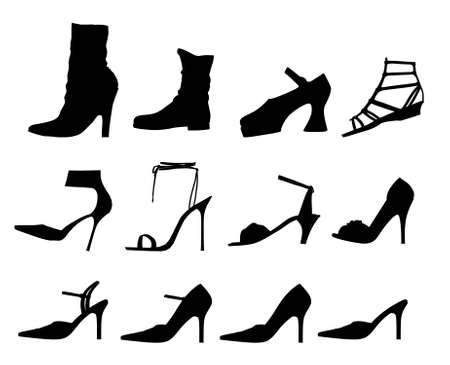 Photo: Silhouette woman shoesの写真素材