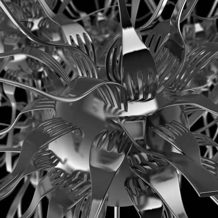 Flower of forksの写真素材