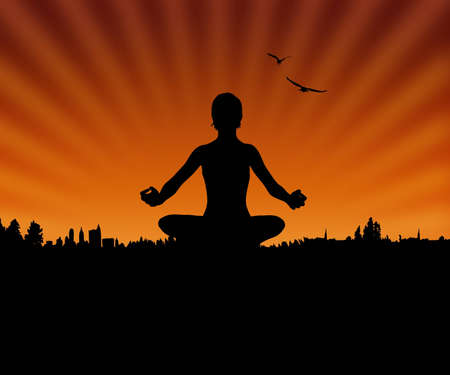 Yoga and meditationの写真素材