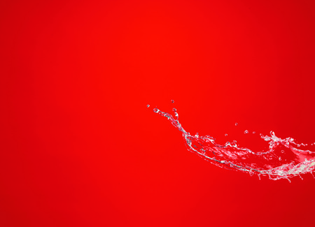 Set splash of red juice isolated on white backgroundの写真素材