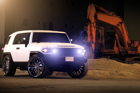 DUBAI, UAE - JUNE 22, 2016: Toyota FJ Cruiser