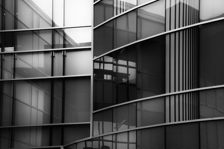 modern glass building elementの写真素材